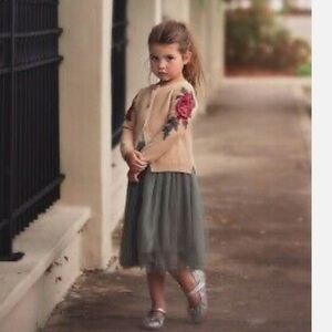 Trish Scully Girls Betsy Cardigan Sweater Sz 6